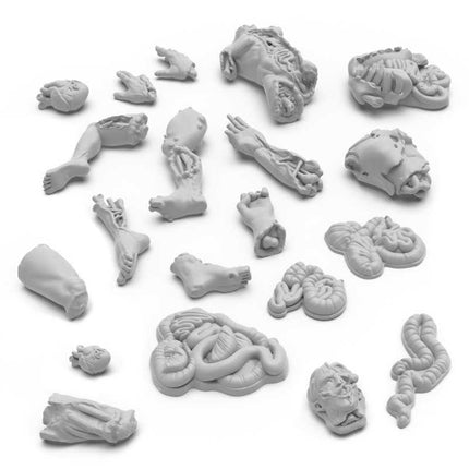 3D Printed - Skulls & Bones - Severed Body Parts 1:48