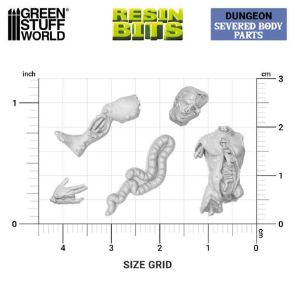 3D Printed - Skulls & Bones - Severed Body Parts 1:48