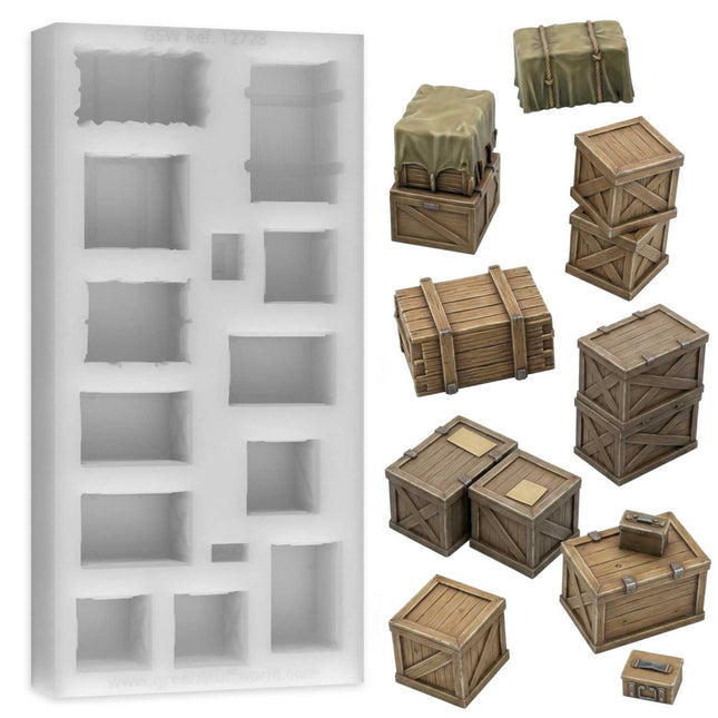 Silicone Molds - Supply Boxes (1:48)