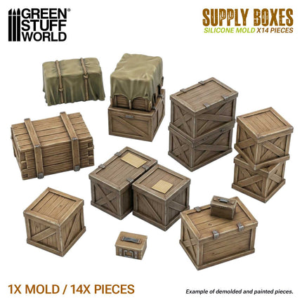 Silicone Molds - Supply Boxes (1:48)