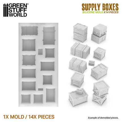 Silicone Molds - Supply Boxes (1:48)