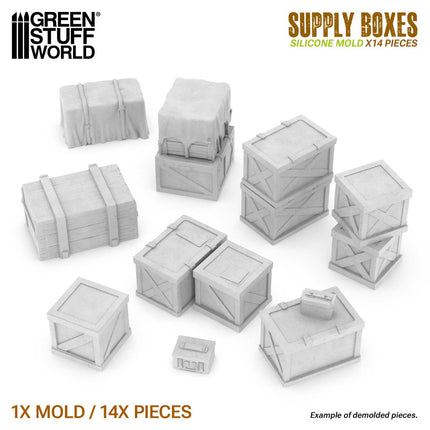 Silicone Molds - Supply Boxes (1:48)