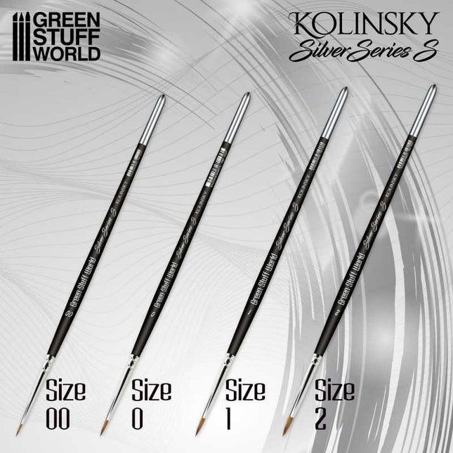 Kolinsky Silver series Brushes Small