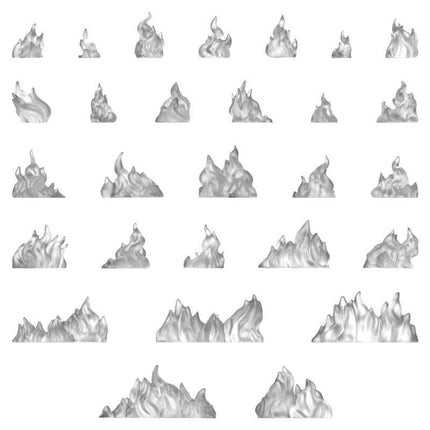 3D Print - Special Effects - Small Fire Flames