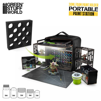 Sponge insert for wide paint pots Portable Paint Station