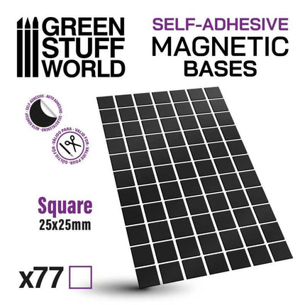 Square Magnetic Sheet (zelfklevend) - 25x25mm