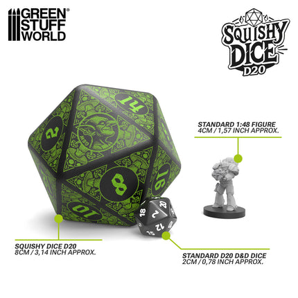 Squishy D20 Dice - GOBLIN