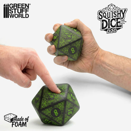 Squishy D20 Dice - GOBLIN