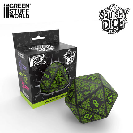 Squishy D20 Dice - GOBLIN