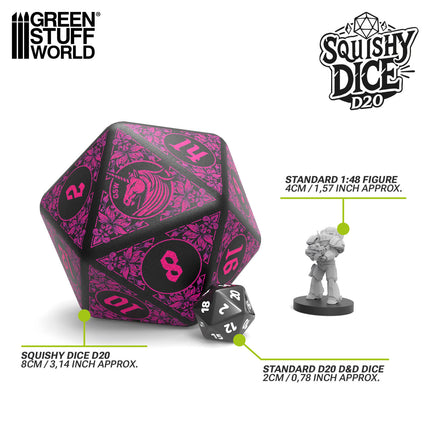 Squishy D20 Dice - UNICORN
