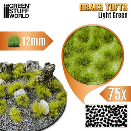 Grass Tufts XXL 12mm Light Green