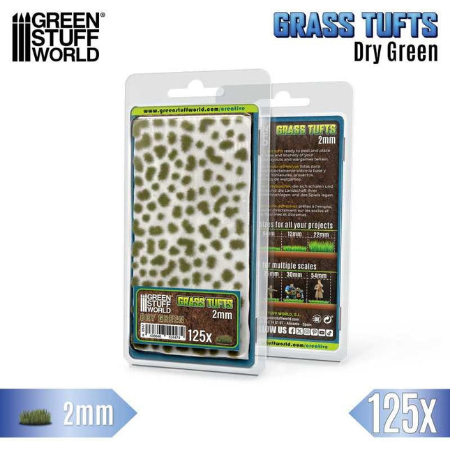 Grass Tufts XXL 2mm Dry Green