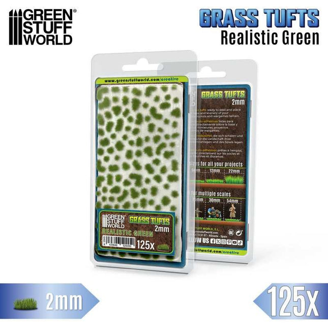 Grass Tufts XXL 2mm Realistic Green