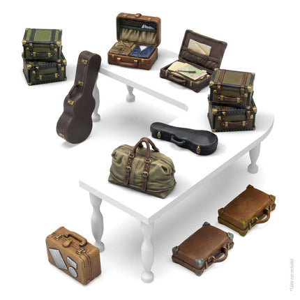 3D Print Set - Suitcases 1:35