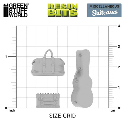 3D Print Set - Suitcases 1:35