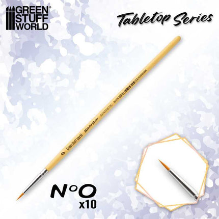 Size 0 Synthetic Tabletop Brushes (set of 10)