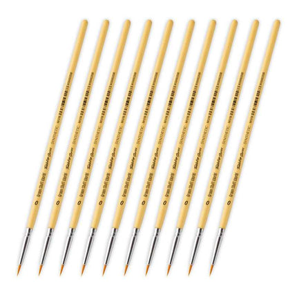 Size 0 Synthetic Tabletop Brushes (set of 10)