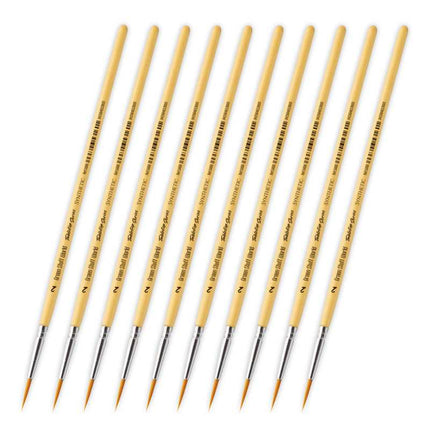 Size 2 Synthetic Tabletop Brushes (set of 10)