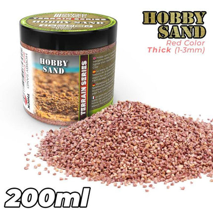 Hobbyzand Grof Rood 1-3mm (200ml)