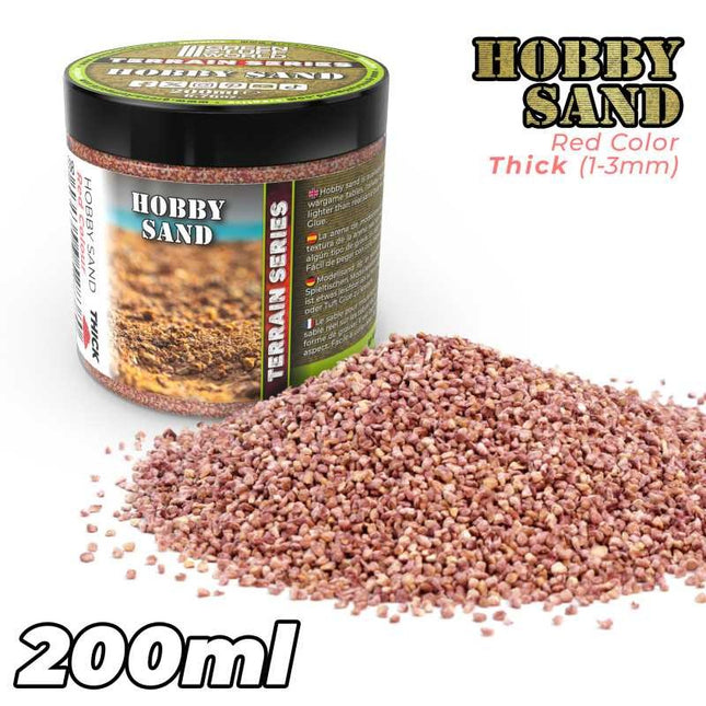 Hobbyzand Grof Rood 1-3mm (200ml)