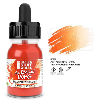Acrylic Inks - Transparant Orange 30ml