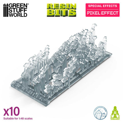 3D Printed Transparent pixel effects