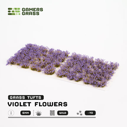 Violet Flowers 6mm - Wild