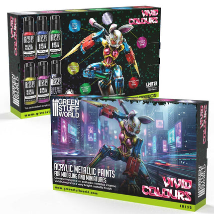 Vivid metallics paint set (6 colours)