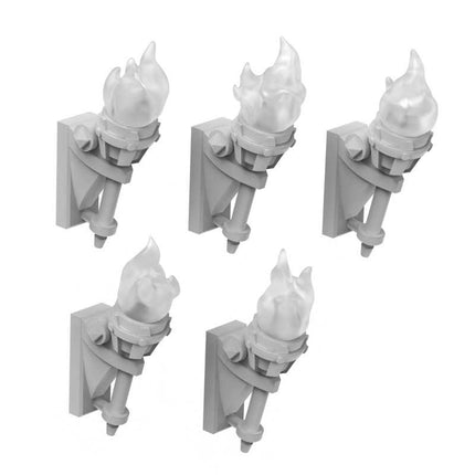 3D Printed - Dungeons - Wall Torches for 3mm LED