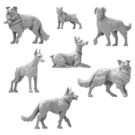 3D Printed - Animals - War Dogs 1:35