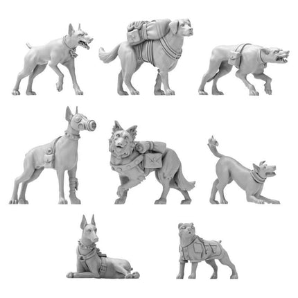 3D Printed - Animals - War Dogs 1:48