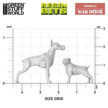 3D Printed - Animals - War Dogs 1:48