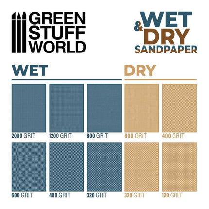 Wet water proof SandPaper 180x90mm - 400 grit