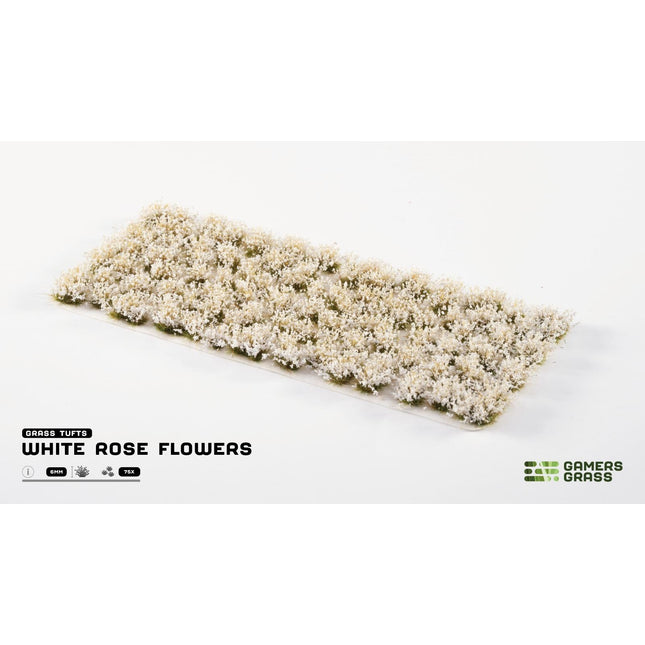 Flowers - White Rose 6mm