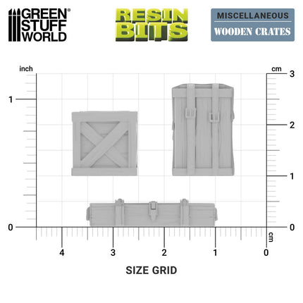 3D Printed - Fantasy - Wooden Crates 1:48