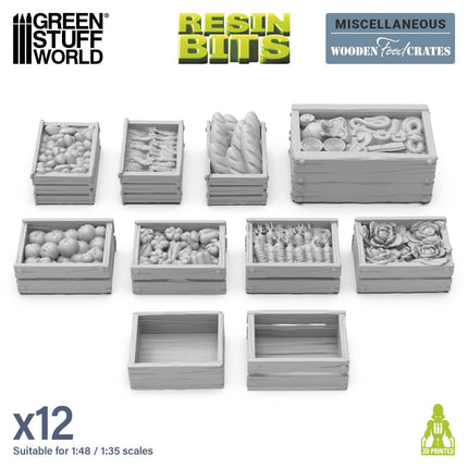 3D Printed - Fantasy - Wooden Food Crates