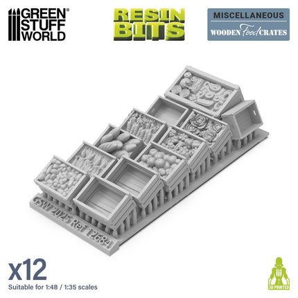 3D Printed - Fantasy - Wooden Food Crates