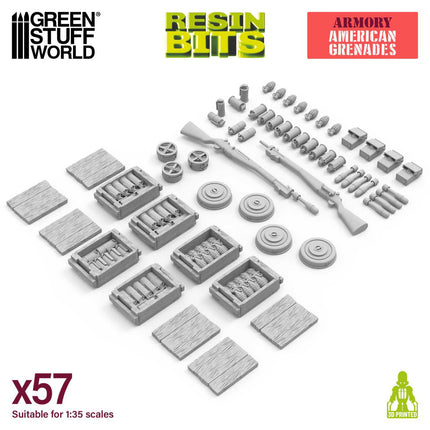 3D Print Set - WWII American grenades 1:35
