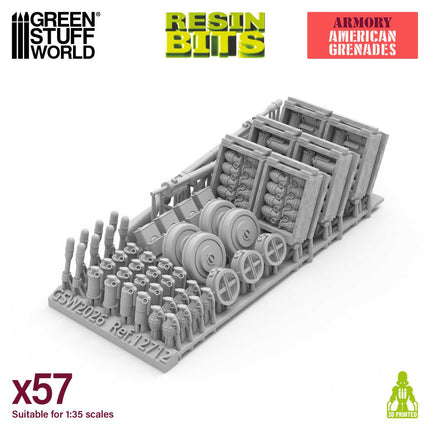3D Print Set - WWII American grenades 1:35