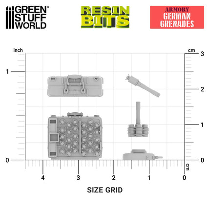 3D Print Set - WWII German grenades 1:35