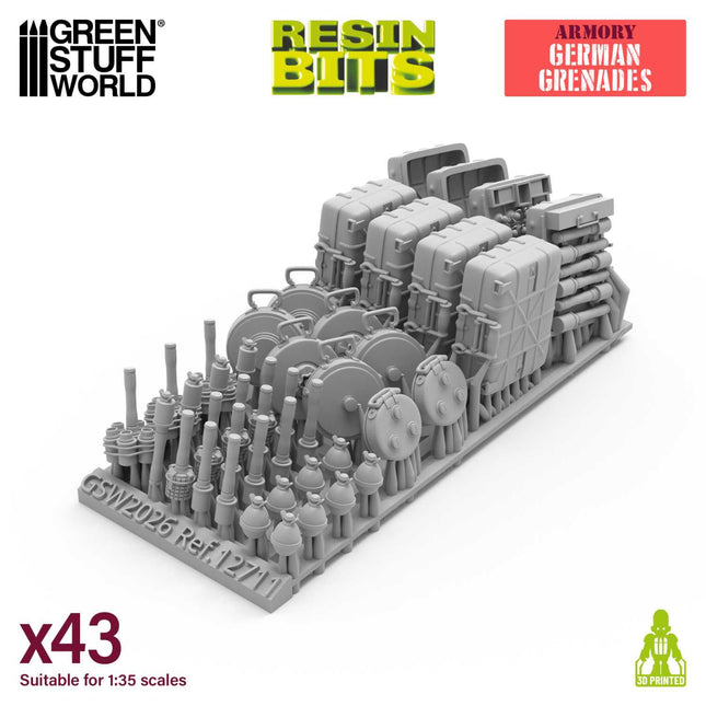 3D Print Set - WWII German grenades 1:35