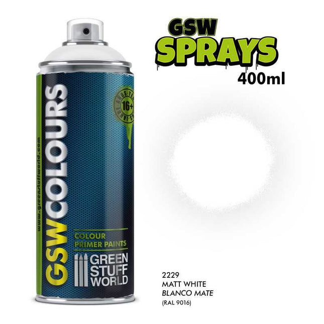 Spray Primer Colour Matt White 400ml
