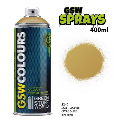 Spray Primer Colour Matt Ochre 400ml