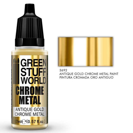 Chrome paint antique gold