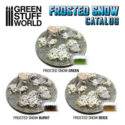 Frosted snow green 6mm tufts