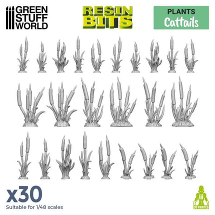 3D print sets Cattails - Lisdoddes