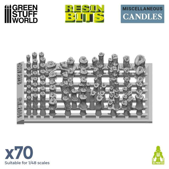 3D print sets Candles Kaarsen