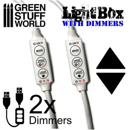 Lightbox studio with dimmers & led