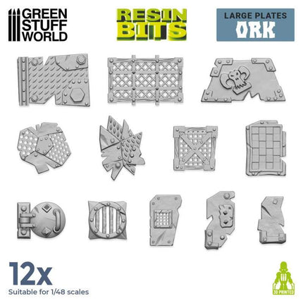 3D print sets Ork plates large