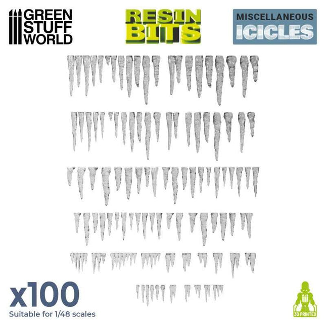 3D Print Set - Resin Stalactites and Icicles